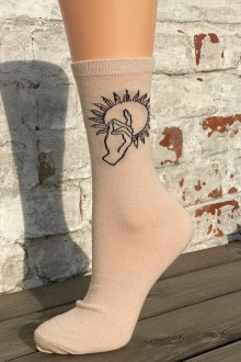 PONOŽKY s tetováním bavlna 34979