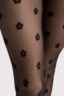 SPRING punčocháče vzor kytičky Fiore