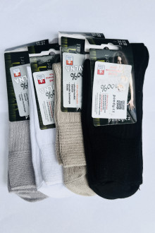 Socks 100% cotton woman