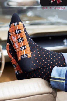DOTS and CHECKS men ‘s socks