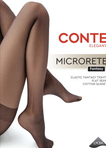 MICRORETE punčocháče se vzorem síťky