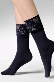  NINA ponožky microvlákno s krajkou G