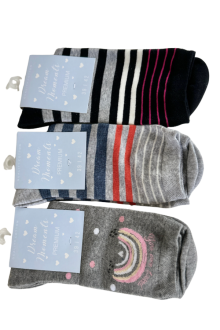 Cotton socks patterned