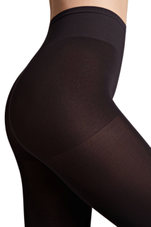 VELOUR TOP punčocháče široký lem v pase