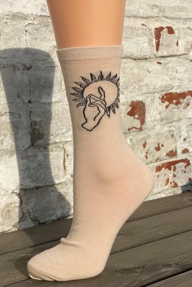 PONOŽKY s tetováním bavlna 34979