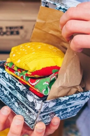 BURGER ponožky dárkové